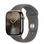Смарт-годинник Apple Watch Series 10 GPS + Cellular 46mm Natural Titanium Case w. Stone Grey Sport Band - M/L (MWYA3)