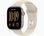 Смарт-годинник Apple Watch Series 12 GPS + Cellular 42mm Light Gold Aluminum Case with Sand Sport Band S/M (MJG24)