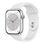 Смарт-годинник Apple Watch Series 8 GPS 45mm Silver Aluminum Case with White S. Band (MP6N3)