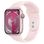Apple Watch Series 9 GPS + Cellular 45mm Pink Aluminum Case w. Light Pink Sport Band - M/L (MRML3)