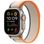 Apple Watch Ultra 2 GPS + Cellular 49mm Titanium Case with Orange/Beige Trail Loop - M/L (MRF23)