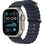 Apple Watch Ultra 2 2024 GPS + Cellular 49mm Natural Titanium Case with Navy Ocean Band (MX4D3)