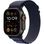 Apple Watch Ultra 2 2024 GPS + Cellular 49mm Black Titanium Case with Navy Alpine Loop - Large (MYTF3+MYPY3)