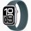 Смарт-годинник Apple Watch Series 10 GPS 46mm Silver Aluminum Case w. Lake Green  Sport Band - M/L (MWX03+MXLR3)