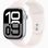Смарт-годинник Apple Watch Series 10 GPS 46mm Silver Aluminum Case w. Light Blush Sport Band - M/L (MWX03+MXM93)