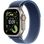 Apple Watch Ultra 3 GPS + Cellular 49mm Natural Titanium Case with Blue/Bright Blue Trail Loop - M/L (MEWU4)