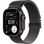 Apple Watch Ultra 3 GPS + Cellular 49mm Black Titanium Case with Black Titanium Milanese Loop - Large (MF1T4)