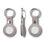 Чехол для AirTag Leather Key Ring, Grey