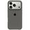 Чехол Silicone Case with MagSafe + Button iPhone 17 Pro Stone Grey