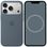 Чохол Silicone Case with MagSafe + Button iPhone 17 Pro Max Anchor blue