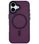 Чохол TPU+PC Metal Buttons with MagSafe iPhone 17 (6.3") (Темно-фіолетовий / Dark Purple)