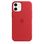 Чехол  silicone Case iphone 12 mini Red