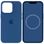Чохол silicone Case with magsafe 13 Pro Max Dark blue