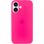 Чехол Silicone Case Full Protective (AA) для Apple iPhone 16 (6.1") (Розовый / Barbie pink)