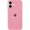 Чехол Silicone Case Full Protective (AA) для Apple iPhone 16 (6.1") (Розовый/Light pink)