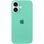 Чехол Silicone Case Full Protective (AA) для Apple iPhone 16 (6.1") (Бирюзовый/Marine Green)