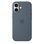 Чохол Silicone Case with MagSafe + Button iPhone 17 Anchor blue