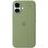 Чохол Silicone Case with MagSafe + Button iPhone 17 Light Moss