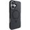 Чохол TPU+PC Metal Buttons with MagSafe iPhone Carbon Ring для Apple iPhone 16 (6.1") (Чорний)