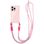 Чохол TPU CrossBody with straps для Apple iPhone 13 Pro Max (6.7") (Pink)