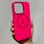 Чохол Silicone case Metal Camera with MagSafe (iPhone 14 Pro, Hot Pink)
