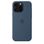 Чохол Silicone Case with MagSafe + Button iPhone 16 Pro Max Denim copi