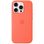 Чехол Silicone Case with MagSafe + Button iPhone 16 Pro Tangerine copi