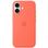 Чехол Silicone Case with MagSafe + Button iPhone 16 Tangerine