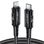 Кабель Acefast C4-01 Type-C to iP 3A, 30W, 1.8m, nylon, zinc connectors, Black