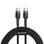 Кабель Baseus Cafule Type-C to Type-C PD 2.0 60W 2m Gray Black (CATKLF-HG1)