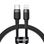 Кабель Baseus Cafule Cable Type-C to iP PD 18W 1m Gray+Black