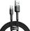 Кабель Baseus Cafule Cable USB For Type-C 3A 0.5m Gray Black (CATKLF-AG1)