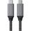 Кабель Satechi USB4 C to C Cable 100W Space Gray (25 cm) (ST-U4C25M)