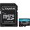 Карта пам`яті MicroSDXC 512GB UHS-I/U3 Class 10 Kingston Canvas Go! Plus R200/W160MB/s + SD-адаптер (SDCG4/512GB)