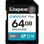 Карта пам'яті SDXC (UHS-I U3) Kingston SD 64GB C10 V30 R200MB/s (SDG4/64GB) (SDG4/64GB)