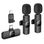 Петличный беспроводной микрофон Borofone BFK15 Dual-mic lavalier wireless digital microphone (iP/Type-C) Black