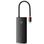 Хаб Baseus Lite Series 6-Port Type-C HUB Docking Station (Type-C to HDMI+USB3.0*2+Type-C Data+SD/TF) Black (WKQX050001)