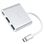 Переходник Hub Hoco HB14 USB, HDMI, Tupe-C /gray
