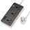 Сетевой фильтр Hoco AC8A 3USB + USB-C 220V 30W PD 1.5m - black