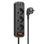 Мережевий фільтр Hoco NS2 (3 розетки + 3 USB) 1.8m - black (765161)