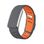 Ремешок для фитнес-браслета Whoop 5.0 (Silver frame) SportFlex Series (Dark Gray-Orange)