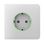 Бічна панель для вбудованої розетки Ajax SideCover (smart) [type F] (72574.163.WH) white
