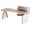 Комп’ютерний стіл Sihoo D07 1.8m Maple/White (D07A-102/D07J-102-AB/D07-P)