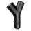 АЗУ Baseus Y type dual USB+cigarette lighter extended car charger 3.1 A Black (CCALL-YX01) - фото 2