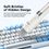 Багатофункціональний набір для чищення гаджетів ESSAGER 5in1 cleaning brush White and Grey (EQJ05-QF02) - фото 3
