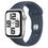 Apple Watch SE 2 GPS 44mm Silver Aluminium Case with Storm Blue Sport Band M/L (MREE3) 2023 - фото 1