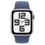 Apple Watch SE 2 2024 GPS 44mm Silver Aluminum Case with Denim Sport Band - M/L (MXER3) - фото 2