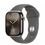Смарт-годинник Apple Watch Series 10 GPS + Cellular 42mm Natural Titanium Case w. Stone Grey Sport Band - S/M (MWXD3) - фото 1