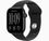 Смарт-часы Apple Watch Series 12 GPS + Cellular 46mm Black Aluminum Case with Black Sport Band S/M (MJG84) - фото 1