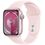 Apple Watch Series 9 GPS 41mm Pink Aluminum Case w. Light Pink S. Band - S/M (MR933) - фото 1
